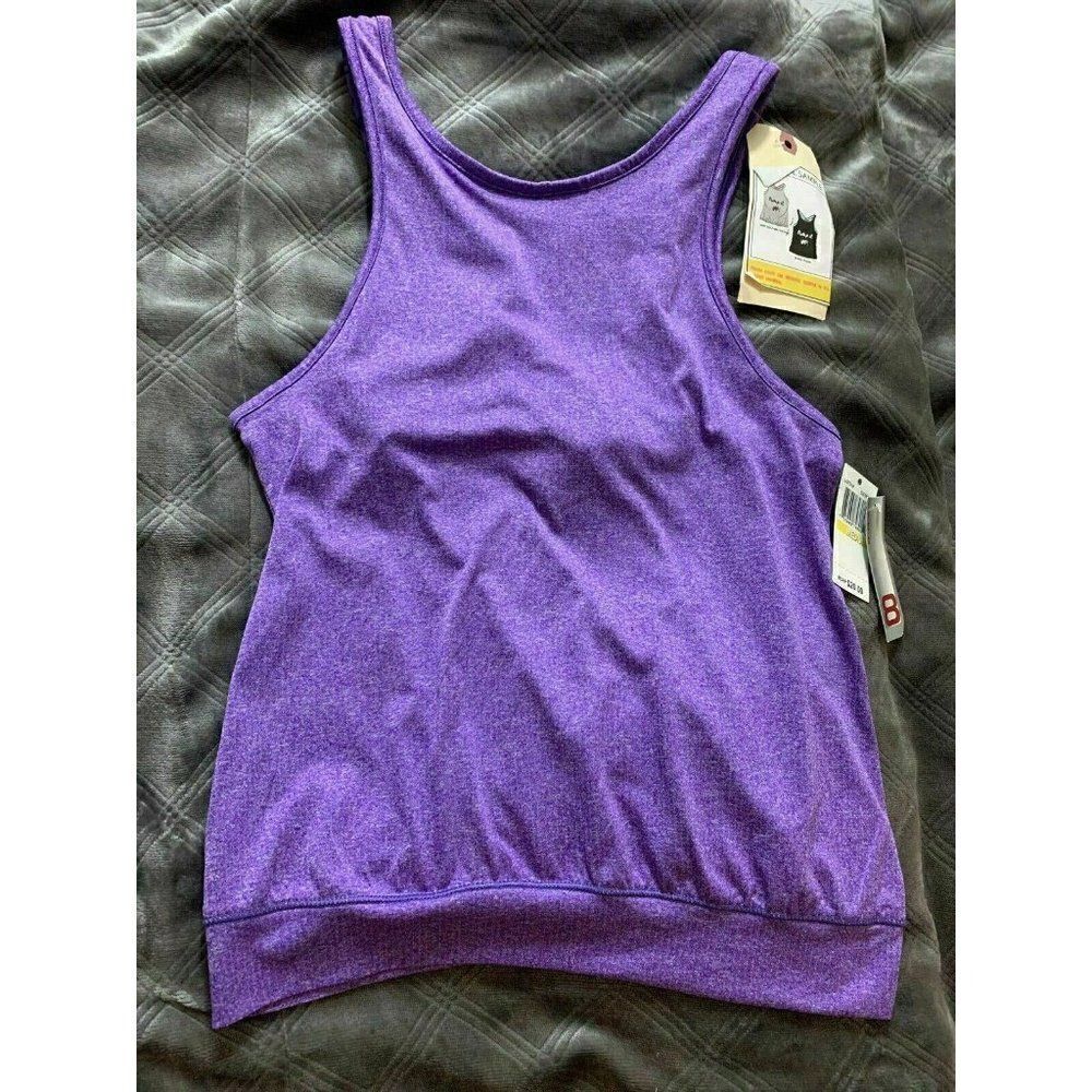 Layer 8 Womens New W Tag Purple Scoop Neck Athletic Tank Top Medium
